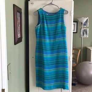 Talbots sleeveless sheath dress